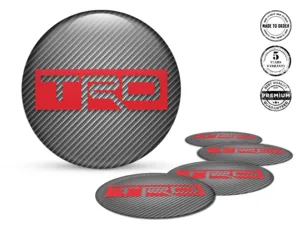 Toyota TRD Ruota Adesivi Stile Distintivi Silicone Gara